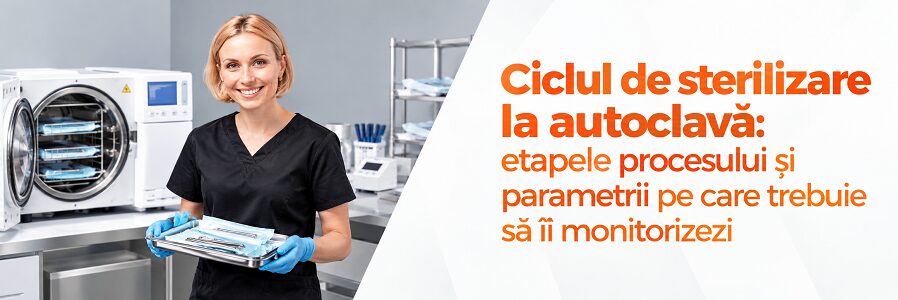 Ciclul de sterilizare la autoclavă: etapele procesului și parametrii pe care trebuie să îi monitorizezi