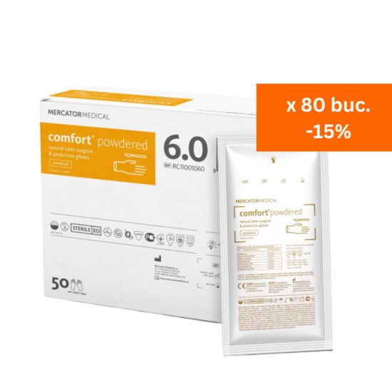 Manusi chirurgicale sterile pudrate x 1 buc 