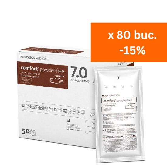 MANUSI CHIRURGICALE-sterile nepudrate pachet x1pereche 7