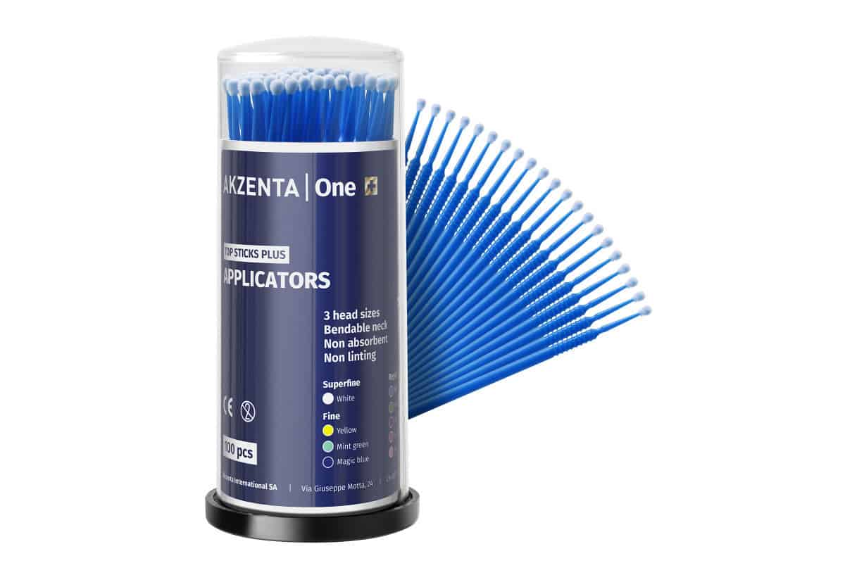 Tipsuri aplicatoare Top Sticks Plus Blue regular Akzenta 