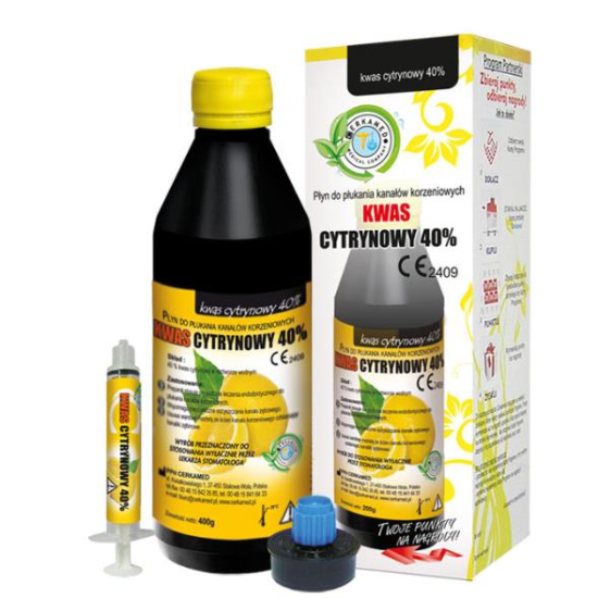 Solutie pentru spalarea canalelor radiculare Citric Acid 40% Cerkamed