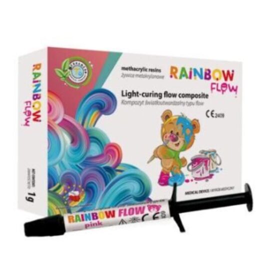 Compozit fotopolimerizabil fluid orange Rainbow Flow Cerkamed