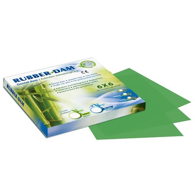 Camp de diga Rubber Dam verde x 36 buc Cerkamed 