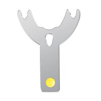 Maner inox pt linguri de amprenta plastic-L-inferior