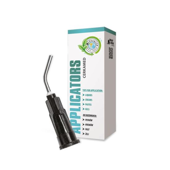 Varfuri aplicatoare metalice 18G BENT x 20 buc Cerkamed 