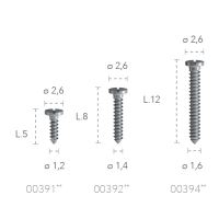Pini pentru fixarea membranei tip L5 ø2.6/1.2 X 4buc - B&B Dental