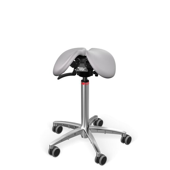 Scaun Salli SwingFit leather stone grey