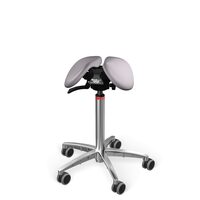 Scaun Salli Small SwingFit leather stone grey