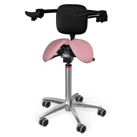 Scaun Salli MultiAdjuster with Ergorest + back support artificial leather heavenly pink 