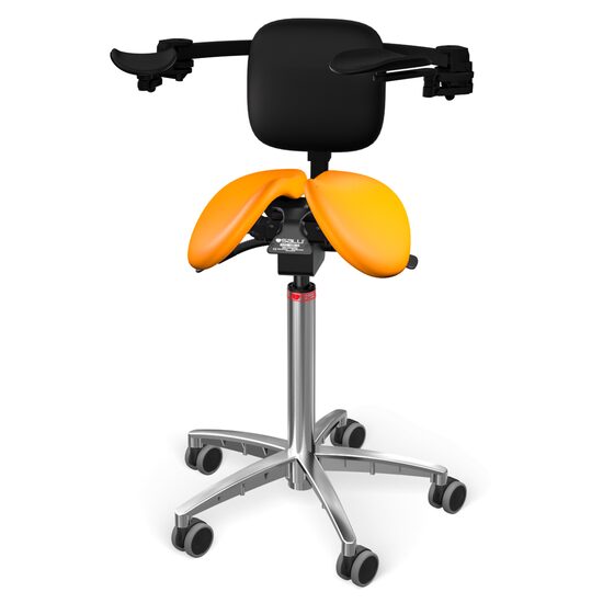 Scaun Salli MultiAdjuster with Ergorest + back support leather mandarin