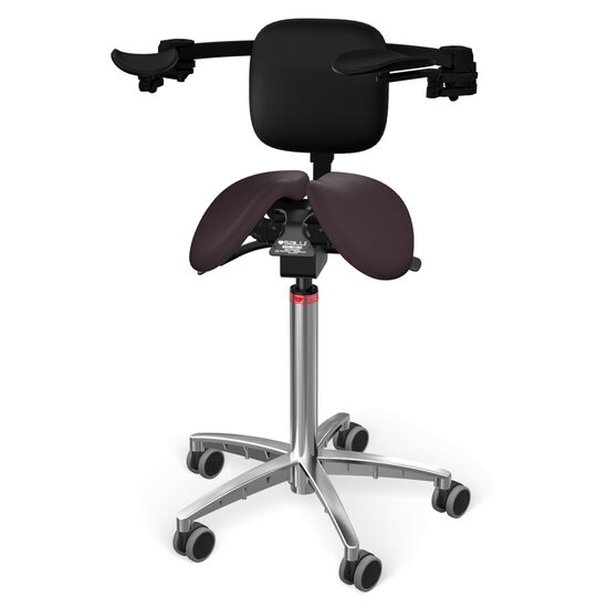 Scaun Salli MultiAdjuster with Ergorest + back support textil steel grey 