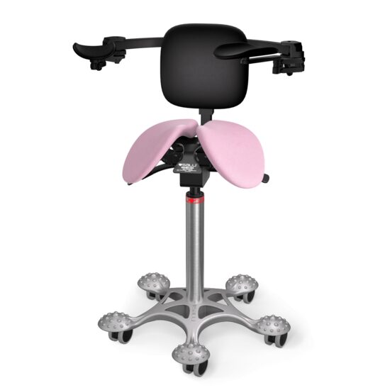 Scaun Salli MultiAdjuster with Ergorest + back support leather Pink