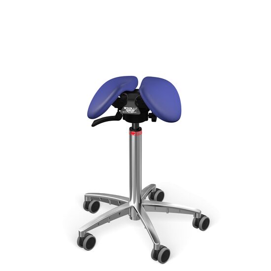 Scaun Salli Small SwingFit leather navy blue