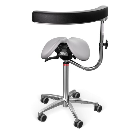 Scaun Salli SwingFit with Allround support leather stone grey