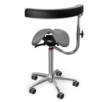 Scaun Salli Swing with Allround support leather dark grey