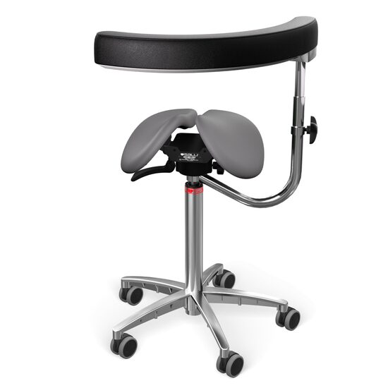 Scaun Salli Swing with Allround support leather stone grey