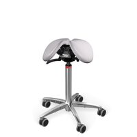 Scaun Salli SwingFit leather light grey