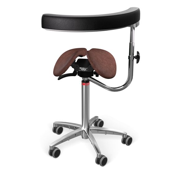 Scaun Salli Swing with Allround support leather vintage cognac