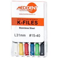 Ace K-File 15-40x25mm folie x 6buc by Medident