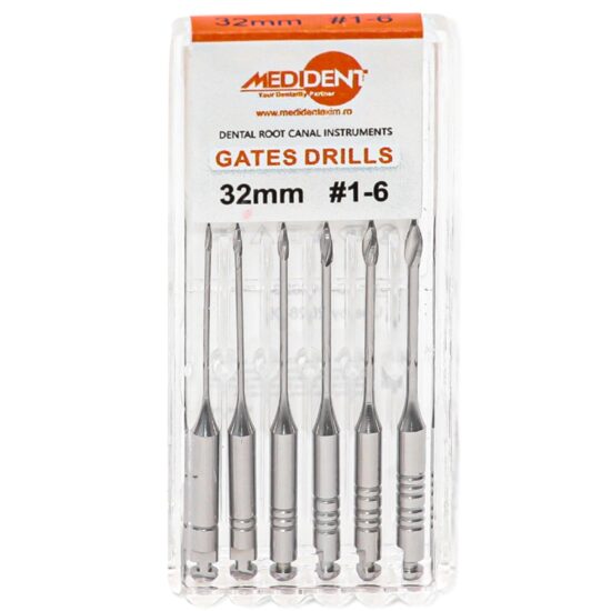  Freze Gates 3-19mm folie x 6buc by Medident