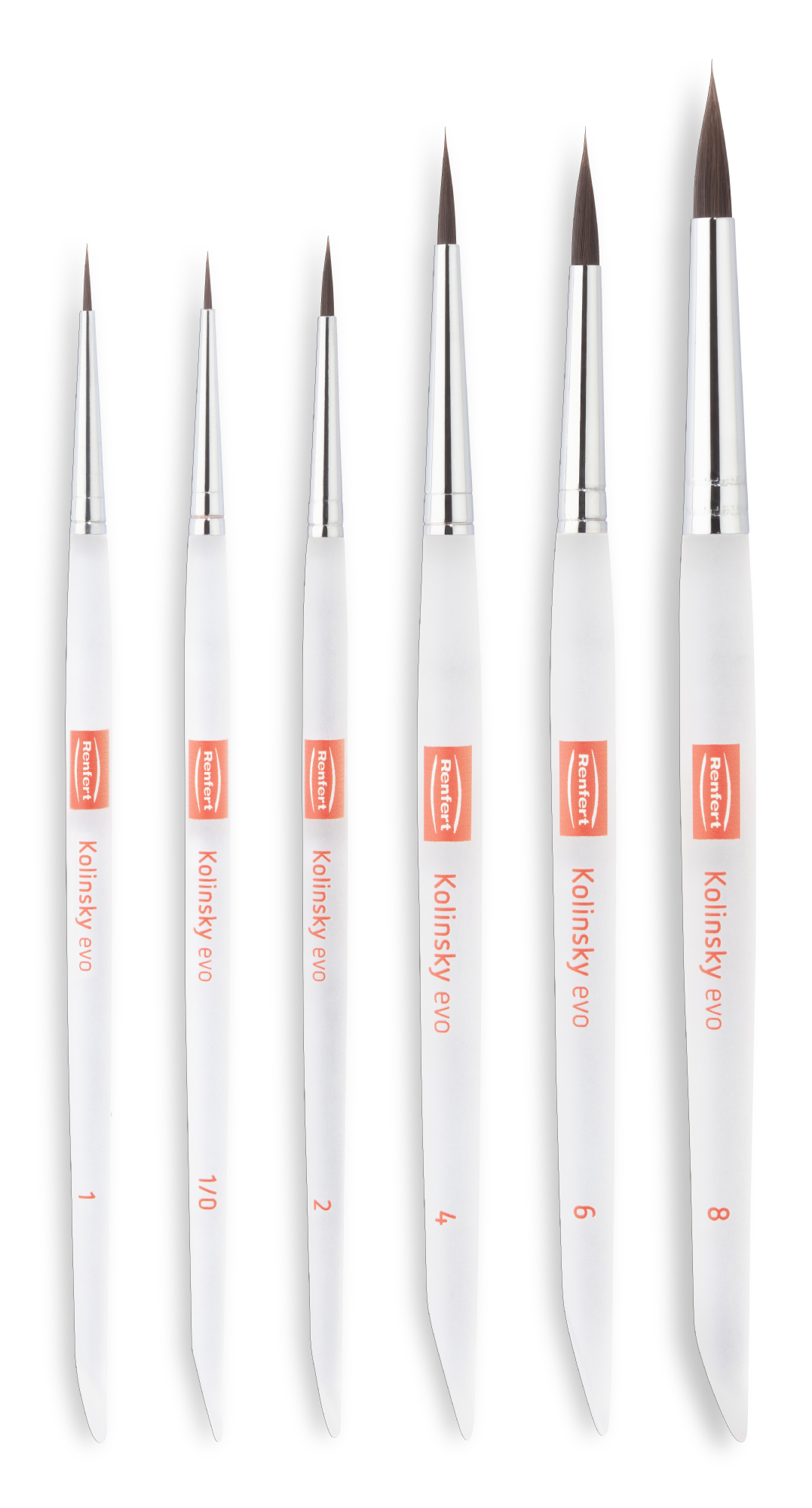 Pensula din par bionic set Kolinsky evo x 6 buc Renfert