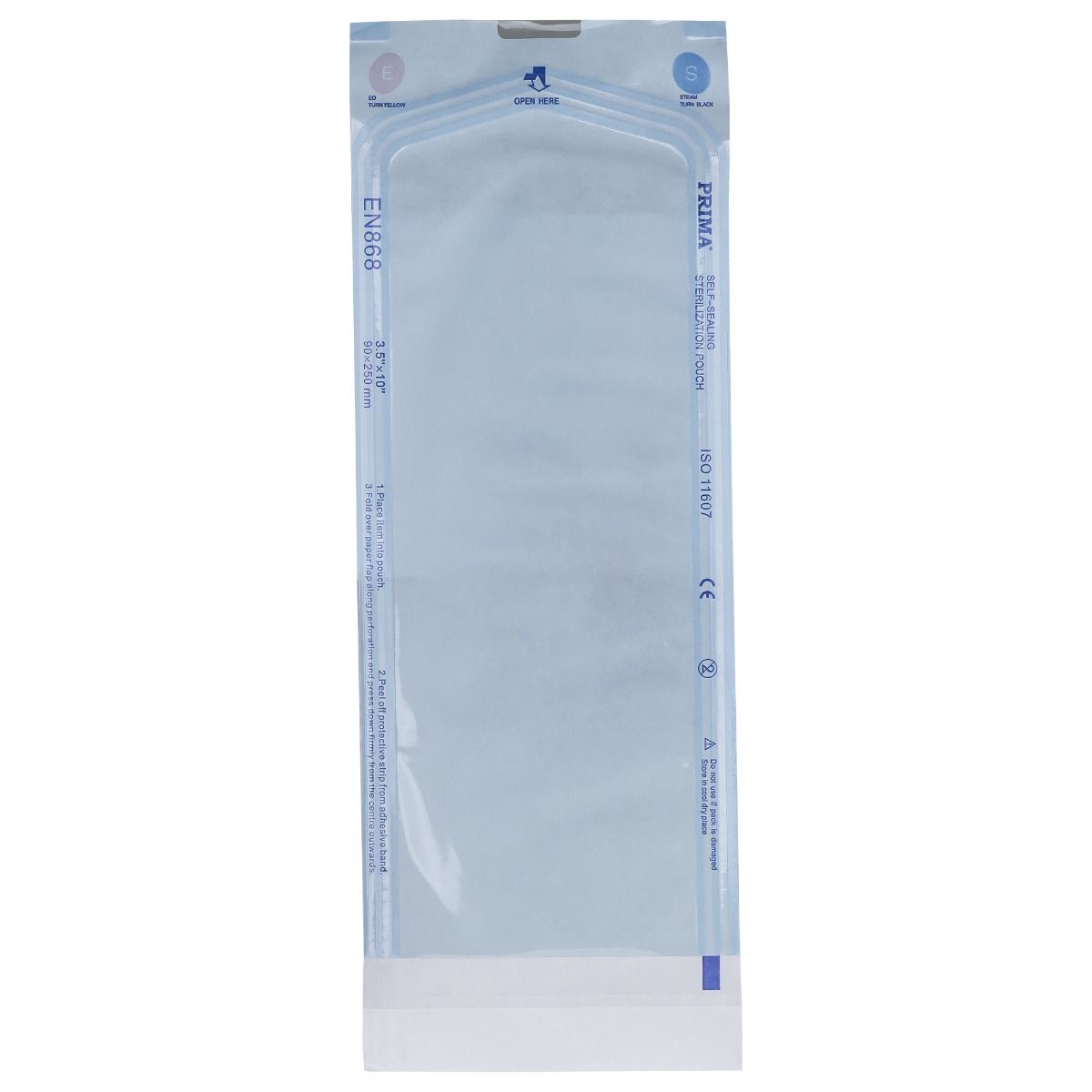 Pungi sterilizare autosigilante cu indicator autoclav 90mm x 250mm x 100buc Prima