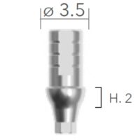 Slim TI LINK Base Non Swivelling ø3.5 (bază Slim, fixă) B&B Dental 