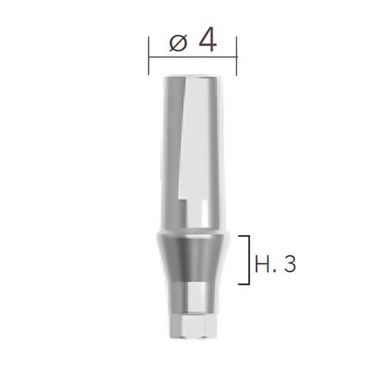 Straight abutments ø4 (bont titan, drept) B&B Dental