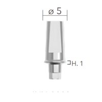 Straight abutments ø5 (bont titan, drept) B&B Dental