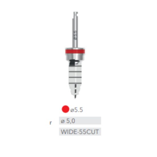 Burghiu lat ø5.5- Wide Cut B&B Dental