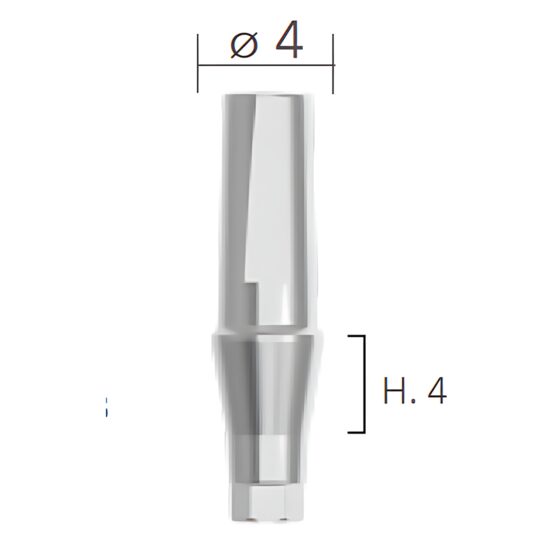 Straight abutments ø4 (bont titan, drept) B&B Dental
