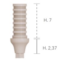 Temporary Abutment Slim in Peek-șurub inclus B&B Dental