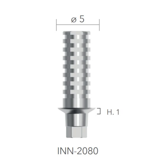 Temporary abutments in titanium non rotating (bont temporare) - șurub inclus B&B Dental