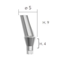 Angled abutments ø5 - 15°(bont TITANUM, angulat 15°) B&B Dental