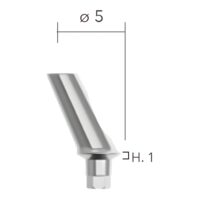 Angled abutments ø5- 25°(bont TITANUM, angulat 25°) B&B Dental