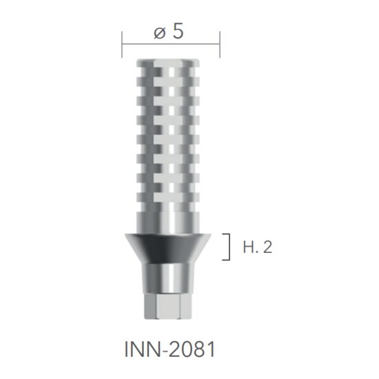 Temporary abutments in titanium non rotating (bont temporare) - șurub inclus B&B Dental B&B Dental