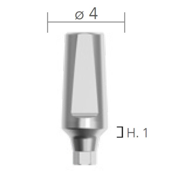 Straight abutments ø4 (bont TITANUM, drept) B&B Dental