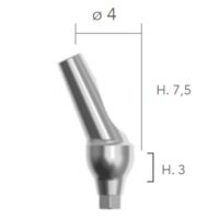 Angled Abutments ø4-25°(bont TITANUM, angulat 25°) B&B Dental