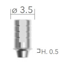 Slim TI LINK Base Swivelling ø3.5 (bază Slim, rotativă) - șurub inclus B&B Dental 