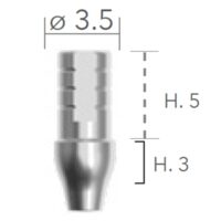 Slim TI LINK  Base Swivelling ø3.5 (bază Slim, rotativă) B&B Dental