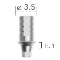Slim TI LINK Base Non Swivelling ø3.5 (bază Slim, fixă) B&B Dental