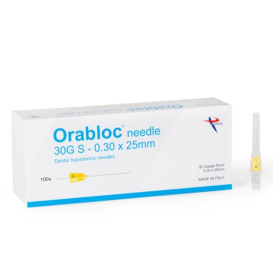 Ace atraumatice Orabloc Needles galben Short -30G 0.3x25 mm x 100buc Pierrel 