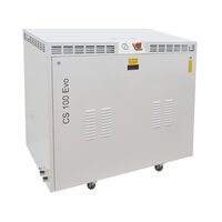 Compresor CS 100/50 Tandem Prime E- fara ulei, 6 cilindri, 350 l/min@8 bar,90L, echipat cu cabina izolata fonic si uscator cu absorbtie MGF Compressors