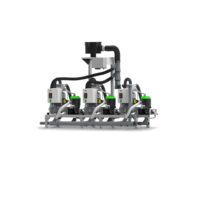 Sistem centralizat aspirare inel umed 3x HYBRID 5-12 unitati dentare in functionare simultana, format din 3 unitati de aspiratie de 1,5 kW MGF Compressors