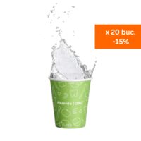 Pahare hartie de unica folosinta Street Art fresh green x 50buc Akzenta