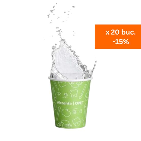 Pahare hartie de unica folosinta Street Art fresh green x 50buc Akzenta