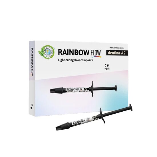Compozit fluid fotopolimerizabil Rainbow Flow Dentin A2 1g Cerkamed