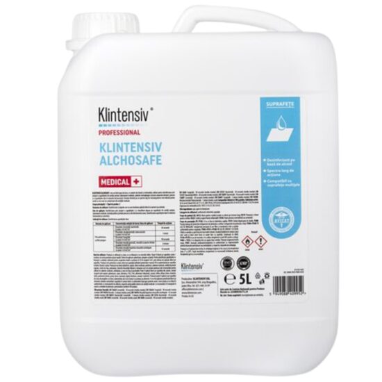 KLINTENSIV ALCHOSAFE – Dezinfectant lichid pe bază de alcool, 5 litru