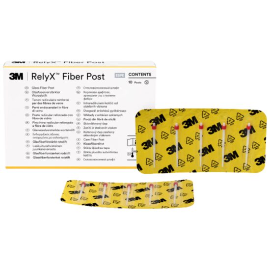 RELYX FIBER POST 2-pivoti fibra sticla 10buc+10 varfuri prelungitoare-56862