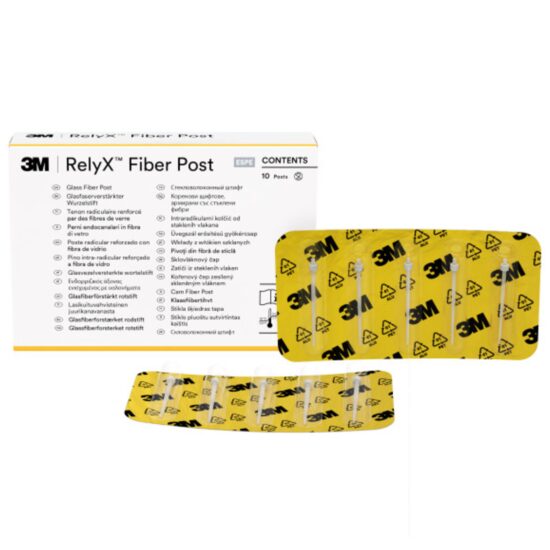 3M™ RelyX™ Fiber Post Refill-pivoti din fibră de sticlă 10 buc.+10 varfuri prelungitoare 